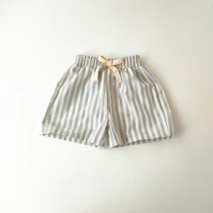 Cotton Stripe Pants, Shorts
