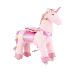 Pink Unicorn riding horse