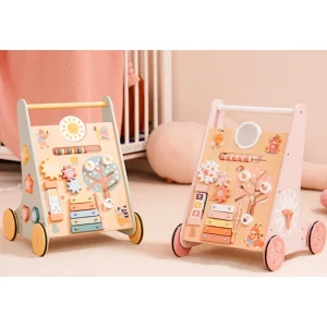 Wooden Baby Walker with Wheels